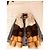 Chaqueta Bel Air de piel de zorro marrón beige Castaño Camello - vista 14