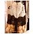 Chaqueta Bel Air de piel de zorro marrón beige Castaño Camello - vista 2