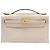Hermès Hermes Mini Kelly Ostrich Handbag Ivory White