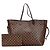 Sac tote Louis Vuitton Damier Neverfull GM N41357 Marron
