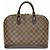 Sac à main Louis Vuitton Alma N51131 Marron - vue 2
