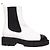 Botines de charol Chanel Blanco