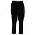 Pantaloni cropped in velluto a coste neri Ami Paris Nero