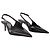 Gloss Star Cut Out Low Stiletto Pumps - Coperni - Leather - Black - view 2