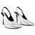 Foil Ufo Tacones - Coperni - Cuero - Plata - vista 2
