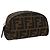FENDI Zucca Canvas Tasche braun schwarz silber authentisch fm4030