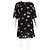 Abito Mini Ganni Lorita in Georgette di Viscosa Nera Nero - vista 4