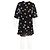 Abito Mini Ganni Lorita in Georgette di Viscosa Nera Nero - vista 6