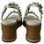 Sandali con zeppa Jimmy Choo Latte con perle in pelle nappa bianca Bianco - vista 6
