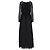 Maxikleid mit langen Ärmeln aus schwarzem Polyester Swiss Dot von Altuzarra x Target - Ansicht 3