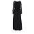 Maxikleid mit langen Ärmeln aus schwarzem Polyester Swiss Dot von Altuzarra x Target - Ansicht 8