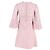 Valentino Garavani Vestido Mini de Encaje Valentino en Algodón Rosa Castaño - vista 3
