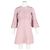Valentino Garavani Vestido Mini de Encaje Valentino en Algodón Rosa Castaño - vista 4