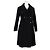 Abrigo de lana negra de doble botonadura Visible Stitch de Max Mara Negro - vista 4