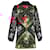  Alexander Mcqueen Printed Knitted Mini Dress with Scarf in Multicolor Silk Multiple colors  ref.1834726