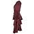 Vestido midi de cuello halter en seda burdeos con volantes de Zimmermann Roja - vista 2