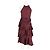 Vestido midi de cuello halter en seda burdeos con volantes de Zimmermann Roja - vista 6