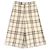 Bermuda largo xadrez de lã e rayon Gucci 44 Bege
