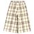 Bermuda largo xadrez de lã e rayon Gucci 44 Bege - vista 2