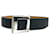 Louis Vuitton Leather Belt Black Silver Buckle  ref.1835469