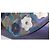 Borsa a mano Bally in pelle blu con motivo floreale - vista 3