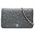 Wallet On Chain Chanel Geldbörse mit Kette Braun