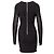 Abito in jacquard elasticizzato Balmain Nero - vista 3