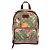Gucci Ophidia Leder Rucksack Braun Rot Blumen Vogel Muster