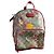 Gucci Ophidia Leder Rucksack Braun Rot Blumen Vogel Muster - Ansicht 2