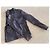 Blaue gewaschene Lammleder-Fliegerjacke Dolce & Gabbana Größe 52 IT - Ansicht 10
