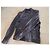 Blaue gewaschene Lammleder-Fliegerjacke Dolce & Gabbana Größe 52 IT - Ansicht 9