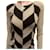 Fendi Glänzender Pullover Langarm Braun  - Ansicht 1
