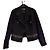 Fendi Windjacke mit Monogramm Streifen Schwarz