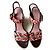 Sandali con zeppa Louis Vuitton in pelle rosa