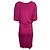 Abito mini arricciato Michael Kors in cotone rosa Marrone - vista 2