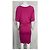 Abito mini arricciato Michael Kors in cotone rosa Marrone - vista 8