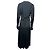 Victoria Beckham Plissiertes Midi-Kleid aus schwarzem Polyester - Ansicht 4
