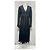 Victoria Beckham Plissiertes Midi-Kleid aus schwarzem Polyester - Ansicht 7