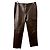 Prada Pantalones de cuero rectos marrones oscuros Marrón oscuro