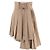 Christian Dior Falda plisada asimétrica beige Dior