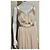 Vera Wang Abito da sera lungo color champagne Beige D'oro Crema - vista 3