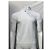 Polo de algodão branco com logo bordado Saint Laurent - vista 7