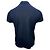Polo in cotone blu navy con logo ricamato Saint Laurent Cassandre - vista 4