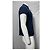 Polo in cotone blu navy con logo ricamato Saint Laurent Cassandre - vista 9