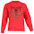 Kenzo Tiger Grafikpullover aus roter Baumwolle