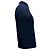 Polo in cotone blu navy con logo ricamato Saint Laurent Cassandre - vista 3