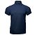 Polo in cotone blu navy con logo ricamato Saint Laurent Cassandre