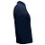 Polo in cotone blu navy con logo ricamato Saint Laurent Cassandre - vista 3