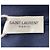 Polo de algodón azul marino con logo bordado Saint Laurent Cassandre - vista 11