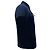 Polo de algodón azul marino con logo bordado Saint Laurent Cassandre - vista 3